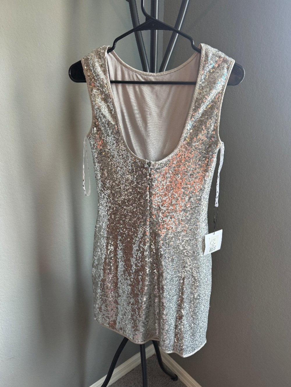 MARY JANE SEQUIN MINI DRESS